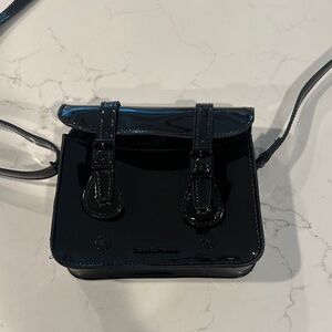 Dr. Martens Shiny Black Crossbody Bag